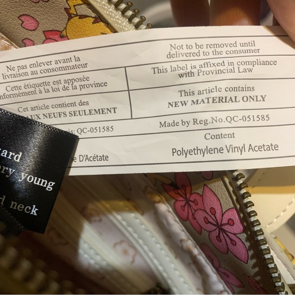 Loungefly Pokemon Pikachu & Eevee Floral Cherry Blossom Crossbody Bag - Picture 11 of 11